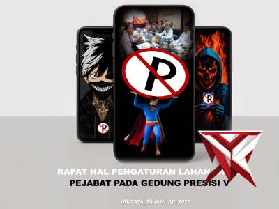 RAPAT HAL PENGATRURAN LAHAN PARKIR PEJABAT UTAMA GEDUNG BARU PRESISI V