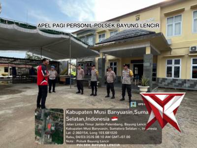 Apel Pagi Personil Polsek Bayung Lencir - PoliceTube