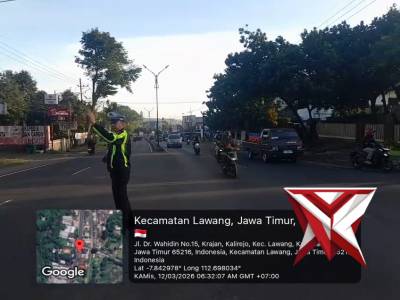 Pelayanan Rutin Pengaturan Lalu Lintas di Pagi hari di Daerah Hukum Polsek Lawang