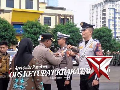 Apel Gelar Pasukan, Tanda Dimulainya Operasi Ketupat Krakatau 2026 di Bandar Lampung