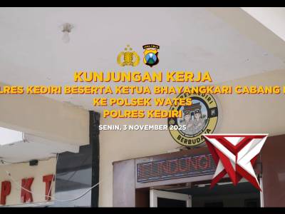 Pelayanan Prima Jadi Sorotan Kunker Kapolres Kediri di Polsek Wates