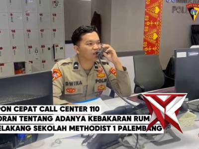 Respon Cepat Call center 110 Polda Sumsel Menindaklanjuti Laporan Masyarakat