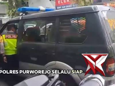 RESPON CEPAT POLRES PURWOREJO TERHADAP PEMUDIK YANG PINGSAN