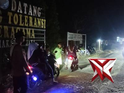 Personil polsek Makarti Jaya pam nyepi