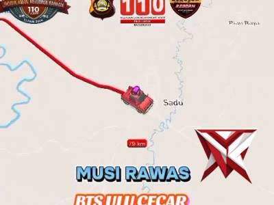 RUTE ALTERNATIF MUDIK VIA
LUBUKLINGGAU-MUSI RAWAS-PALI-PRABUMULI-GERBANG TOL PRABU-PALEMBANG-LAMPUNG