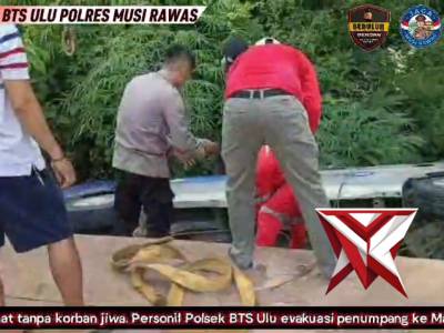 Ucapan terimakasih dari masyarakat atas bantuan evakuasi kecelakaan tunggal