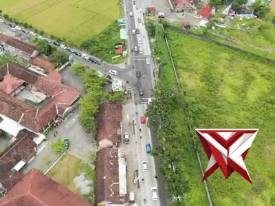 Pantauan udara situasi arus lalu lintas di wilayah hukum Polres Bantul