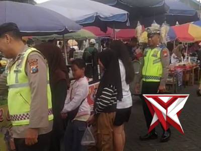 Antisipasi gangguan Kamtibmas, Anggota Polsek Plaosan melaksanakan Patrolli dan pengamanan Pasar