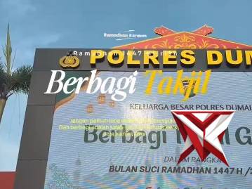 Pererat Silaturahmi, Polres Dumai Bagikan Takjil Gratis kepada Pengendara