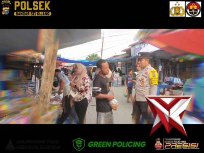 Himbauan Kamtibmas di Pasar Bandar Sei Kijang