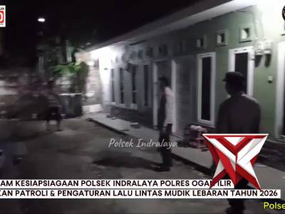 Patroli polsek indralaya