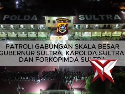 PATROLI MALAM UNTUK CIPTAKAN SITKAMTIBMAS YANG KONDUSIF