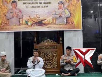 Silahturahmi kapolres okuselatan bersama hafidz Qur'an di polres okuselatan.