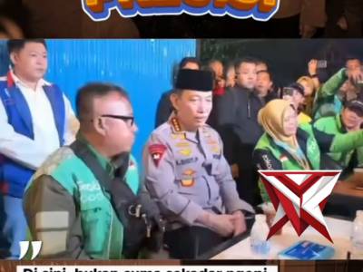 Kapolri Listyo sigit prabowo menyambangi kedai ADO presisi Palembang