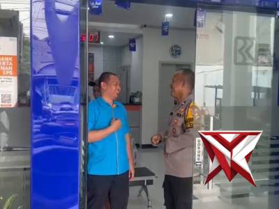 Harkamtibmas ke Bank BRI wilayah Polsek Prambon Polresta Sidoarjo