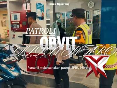 Pengecekan Stok BBM di SPBU Maron Oleh Polsek Ngantang Antisipasi Kelangkaan BBM