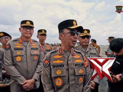 Pengecekan Jalur Mudik Tol Kapal Betung oleh Kapolda Sumsel