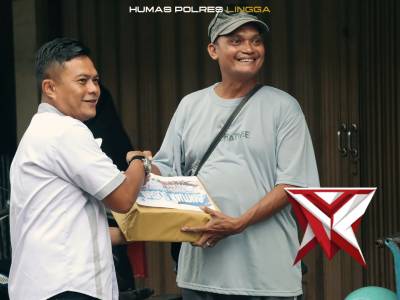 BANTUAN SOSIAL RESKRIM POLRES LINGGA