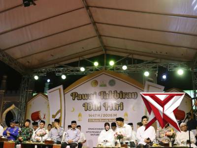 Polresta Banda Aceh Bersama Instansi Terkait Amankan Pawai Takbiran Idul Fitri 1447 Hijriah