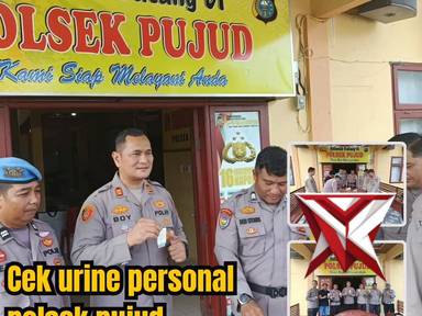 cek urine anggota polsek pujud - PoliceTube