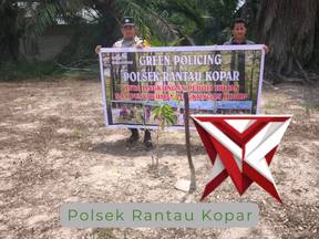 polsek rantau kopar melaksanakan giat green policing