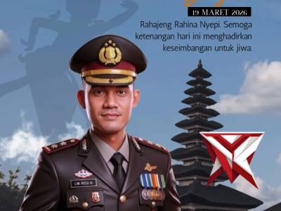 KAPOLRES OKU SELATAN BESERTA STAF DAN BHAYANGKARI MENGUCAPKAN

SELAMAT HARI RAYA NYEPI
19 MARET 2026