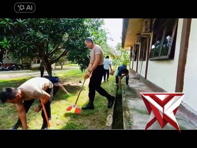 Jumat bersih Polsek Utara