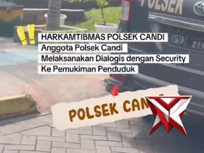 Patroli Dialogis Anggota Polsek Candi sambang ke Pemukiman Penduduk