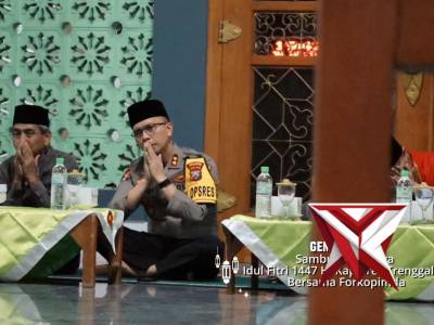 Sambut Hari Raya Idul Fitri 1447 H, Kapolres Trenggalek Bersama Forkopimda Buka Gema Takbir