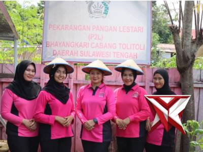 Bhayangkari Cabang Tolitoli Wujudkan Kemandirian Pangan Melalui Program Pekarangan Pangan Lestari