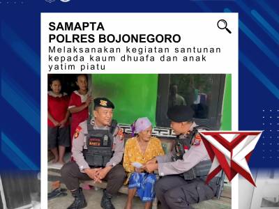Sat Samapta Polres Bojonegoro Gelar Santunan Ramadan - PoliceTube