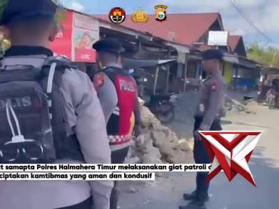 Satsamapta polres haltim melaksanakan patroli rutin pa siang hari - PoliceTube