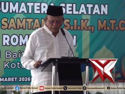 Safari Ramadhan, Wakapolda Sumsel Pererat Silaturahmi dan Salurkan Bansos di Kota Prabumulih