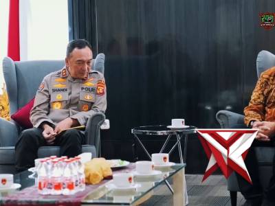 Kapolda Sumatera Selatan Irjen Pol Dr. Sandi Nugroho menerima audiensi jajaran pimpinan PLN UID S2JB