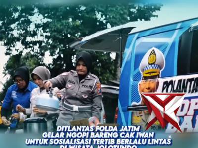 NGOPI BARENG POLANTAS POLDA JATIM