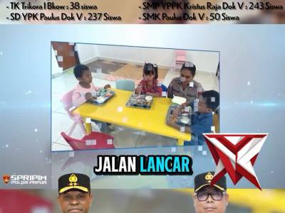 Operasional Makan Bergizi Gratis Polda Papua