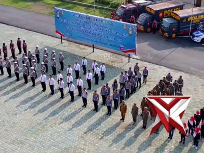 Apel Gelar Pasukan Operasi Ketupat Musi 2026 Polres OKI