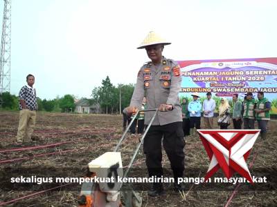 Penanaman jagung serentak Polres OKI