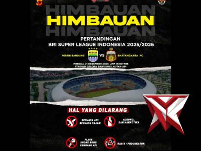 Polrestabes Bandung mengimbau seluruh masyarakat dan suporter untuk menjaga ketertiban dan keamanan