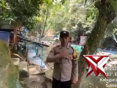 Polsek Bandar Pulau Patroli dan Amankan Objek Wisata Bedeng 7 Saat Libur Idul Fitri