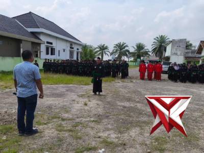 Penggalangan Unit Sosbud Sat Intelkam Polres OKUT dgn menjadi Narasumber Apel Perguruan Pagar Nusa