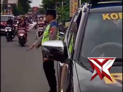 Polsek Takeran laksanakan PAM Lalin Pujasera