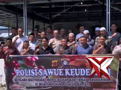 Kapolres Pidie Jaya Ajak Masyarakat Bandar Baru Jaga Kamtibmas