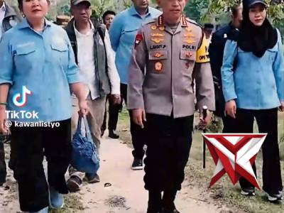 Kunjungan Kapolri Ke Camp Gajah TNTN Riau