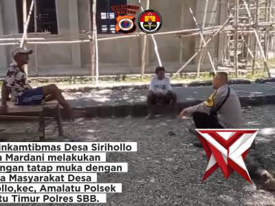 GIAT BHABINKAMTIBMAS POLSEK KAIRATU TIMUR