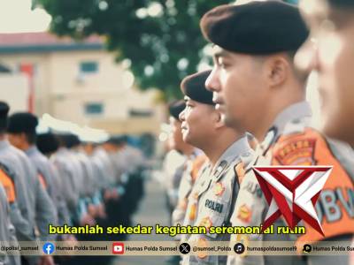 Kapolda Sumsel Irjen Pol. Dr. Sandi Nugroho, S.I.K., S.H., M.Hum Pimpin Upcr Hari Kesadaran Nasional