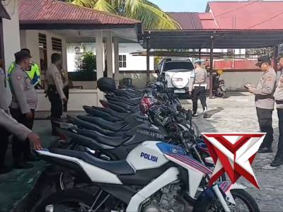 Giat pengecekan Ranmor Polsek Saparua