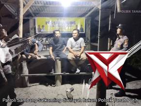 patroli sambang siskamling oleh polsek tanah putih