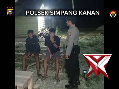 patroli rutin oleh polsek simpang kanan