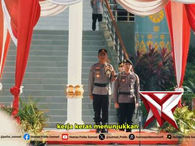 Kapolda Sumsel Irjen Pol. Dr. Sandi Nugroho, S.I.K., S.H., M.Hum Pimpin Upacara Hari Kesadaran Nasio